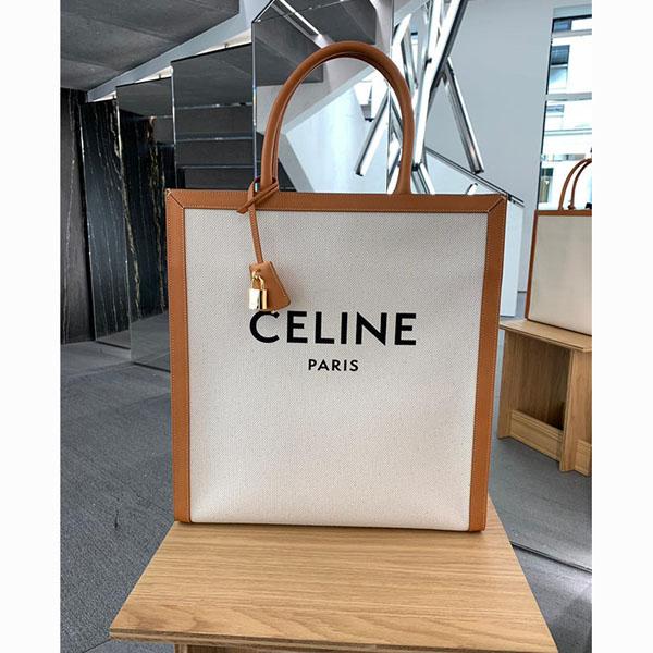 CELINE トートバッグ コピー 新作 キャンバスロゴ トート Cabas カバ 190402BNZ.02NT